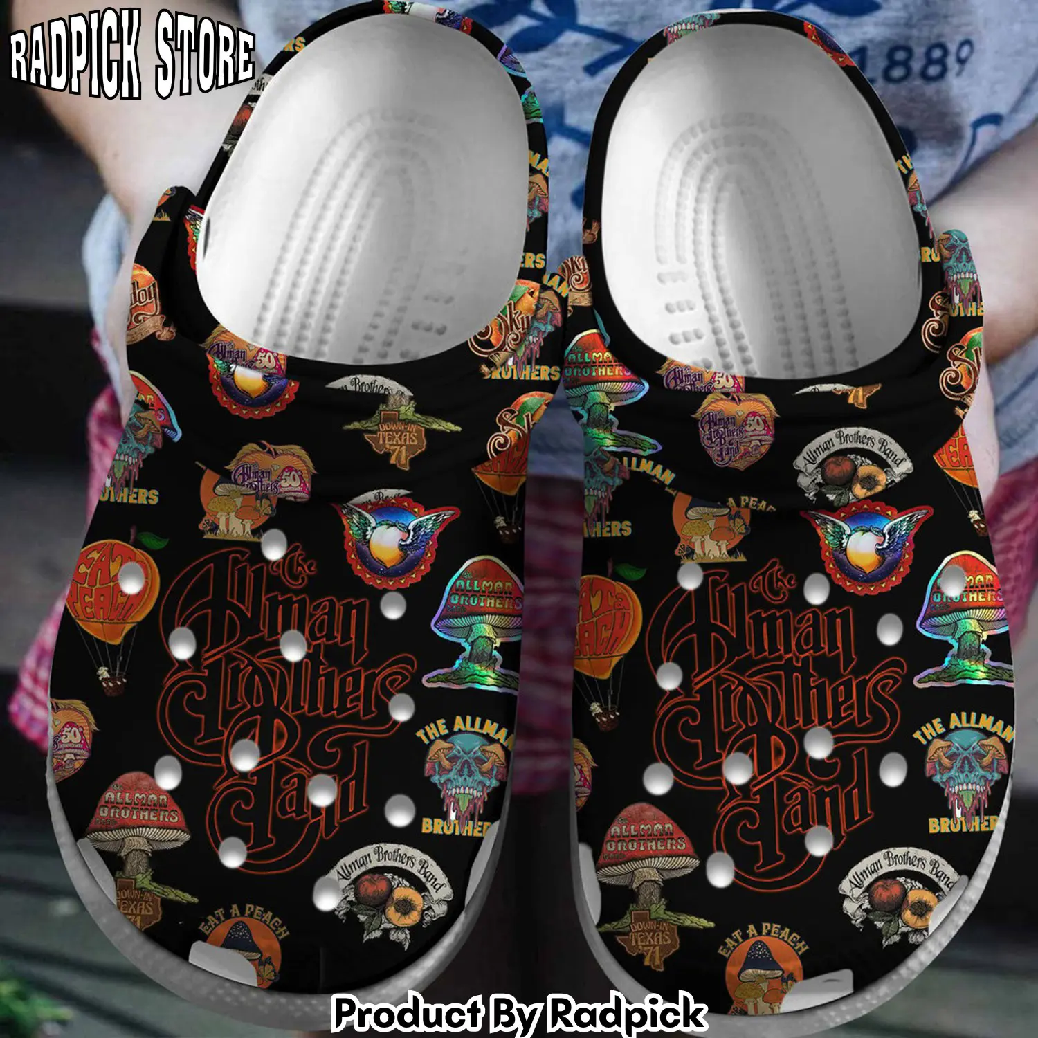 Radpick premium the allman brothers band music clogs shoes comfortable for men women rp6522074